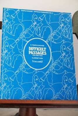 Difficult Passages from the Symphonic Repertoire for Clarinet Vol 2 ed Temple-Savage R