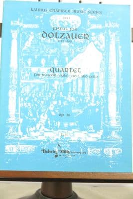 Dotzauer J J - Quartet Op 36 for Bassoon Violin Viola & Cello