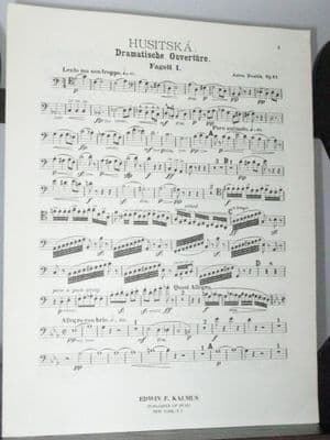 Dvorak A - Overture Husitska (Hussite) Op 67 Bassoon 1 Part