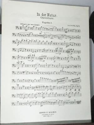 Dvorak A - Overture In Nature's Realm Op 91 Bassoon 1 Part