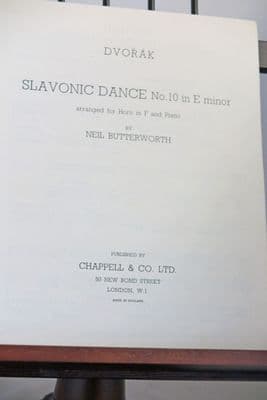 Dvorak A - Slavonic Dance No 10 in E Minor for Horn & Piano arr Butterworth N