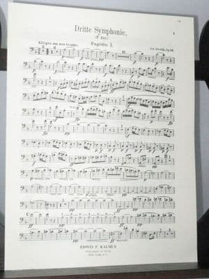 Dvorak A - Symphony No 5 (3) in F Op 76 Bassoon 1 Part