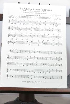 Endresen R M - Supplementary Studies for French Horn, Mellophone or E Flat Alto