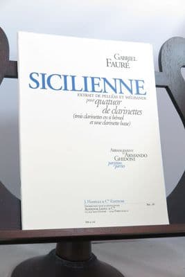 Faure G - Sicilienne for Clarinet Quartet arr Ghidoni A