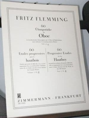 Flemming F - 60 Progressive Studies for Oboe Vol 3 Nos 52 - 60