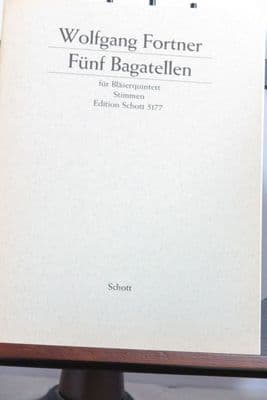 Fortner W - 5 Bagatelles for Wind Quintet