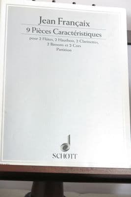 Francaix J - 9 Pieces Caracteristiques (Score only)