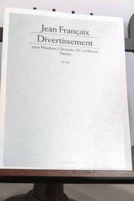 Francaix J - Divertissement for Oboe Clarinet & Bassoon