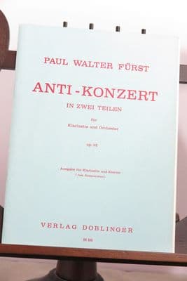 Furst P W - Anti-Konzert in Zwei Teilen Op 52 for Clarinet & Piano