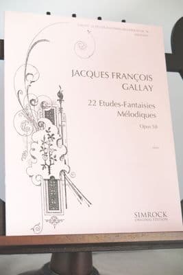 Gallay J F - 22 Etudes-Fantaisies Melodiques Op 58