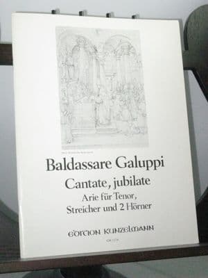 Galuppi B - Cantate, Jubilate Aria for Tenor, Strings & 2 Horns
