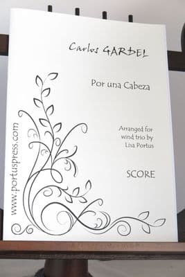 Gardel C - Por una Cabeza for Wind Trio arr Portus L