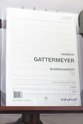 Gattermeyer H - Wind Quartet Op 81 No 2 for Oboe Clarinet Horn & Bassoon