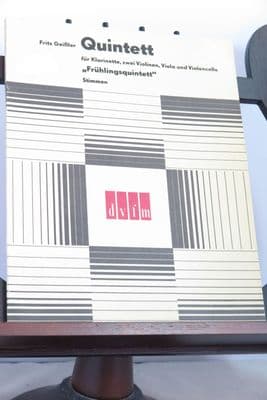 Geissler F - Quintet (Fruhlingsquintett) for Clarinet 2 Violins Viola & Cello