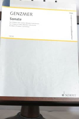 Genzmer H - Sonata in F sharp minor for 2 Flutes or other Melodic Instruments