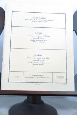 Gillet G - Studies for the Advanced Teaching of the Oboe with the Addition of a Parctice Method