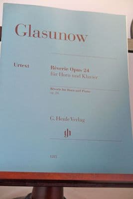 Glazunov A - Reverie Op 24 for Horn & Piano ed Rahmer D