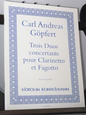 Gopfert C A - 3 Duos Concertants for Clarinet & Bassoon