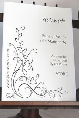 Gounod C - Funeral March of a Marionette for Wind Quartet arr Portus L