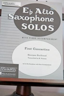Guilhaud G - First Concertino for Alto Saxophone & Piano arr Voxman H