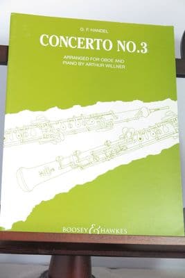 Handel G F - Concerto No 3 for Oboe & Piano arr Willner A