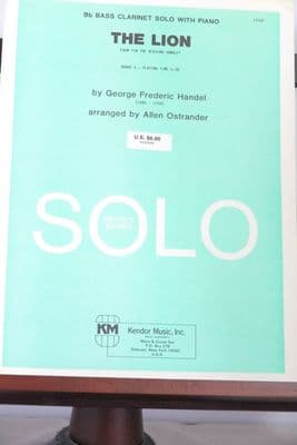 Handel G F - The Lion (from In the African Jungle) for Bass Clarinet & Piano arr Ostrander A