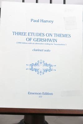 Harvey P - Three Etudes on Themes of Gershwin for Clarinet Solo