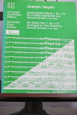 Haydn J - 6 Duets Vol 1 (Duets 1-3) for 2 Flutes arr Arnold S