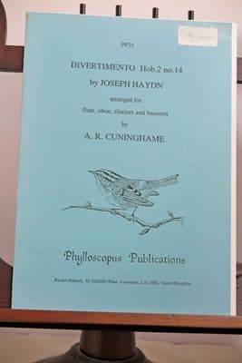 Haydn J - Divertimento Hob 2 No 14 for Flute Oboe Clarinet & Bassoon arr Cuninghame A R
