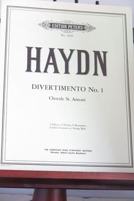 Haydn J - Divertimento No 1 (Chorale St Antoni) for Wind Ensemble