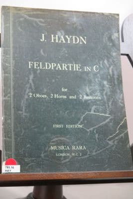 Haydn J - Feld-Parthie in C (Entwurf Katalog No 5) for 2 Oboes 2 Horns 2 Bassoons