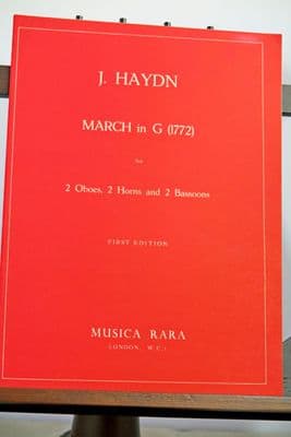 Haydn J - March in G (1772) for 2 Oboes 2 Horns & 2 Bassoons