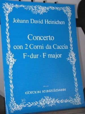 Heinichen J D - Concerto in F for 2 Horns arr Mariassy I