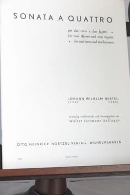 Hertel J W - Sonata a Quattro