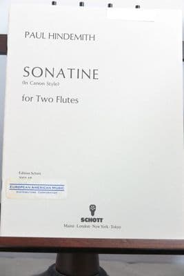 Hindemith P - Sonatine in Canon Style for Two Flutes