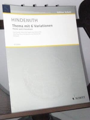 Hindemith P - Theme and 6 Variations for Bassoon and Violoncello