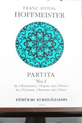 Hoffmeister F A - Partita No 2 for 2 Clarinets 2 Horns & 2 Bassoons