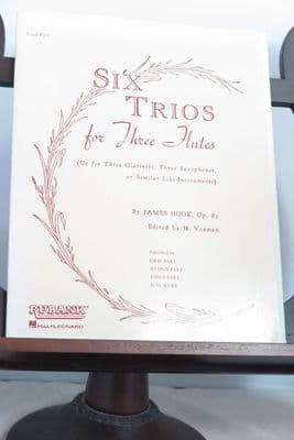 Hook J - Six Trios Op 83 for 3 Flutes (or 3 Clarinets or 3 Saxophones)