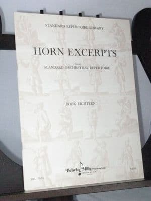 Horn Excerpts from Standard Orchestral Repertoire Book 18