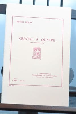 Houdy P - Quatre a Quatre for Clarinet Quartet