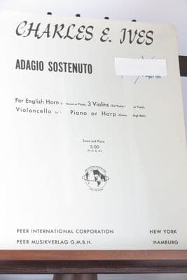 Ives C - Adagio Sostenuto for English Horn 3 Violins Cello & Piano