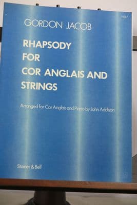 Jacob G - Rhapsody for Cor Anglais (or Alto Saxophone) & Piano arr Addison J