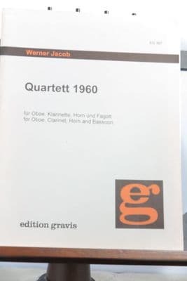 Jacob W - Quartet 1960 for Oboe Clarinet Horn & Bassoon