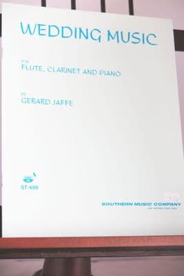 Jaffe G - Wedding Music for Flute Clarinet & Piano