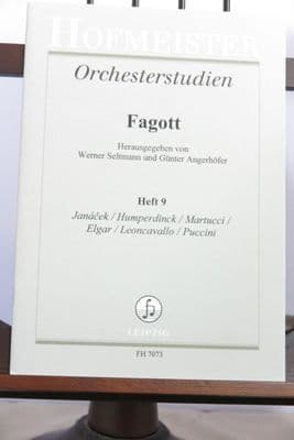 Janacek / Humperdinck / Martucci / Elgar / Leoncavallo / Puccini - Orchestral Studies Bassoon Vol 9