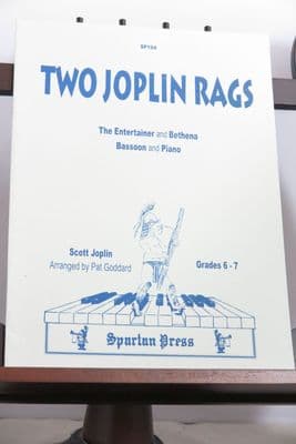 Joplin S - Two Joplin Rags (The Entertainer & Bethena) for Bassoon & Piano arr Goddard P