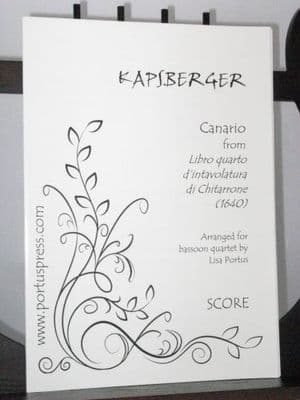 Kapsberger J H - Canario from Libro Quarto d'Intavolatura di Chitarrone arr Portus L