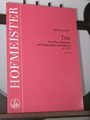 Karg-Elert S - Trio in D Minor Op 49 No 1 for Oboe Clarinet & Cor Anglais