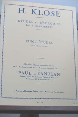 Klose H - 20 Studies for the Clarinet after Kreutzer & Fiorillo