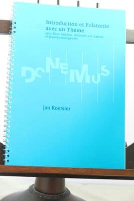 Koetsier J - Introduction et Folatrerie avec un Theme Op 31 No 5 Wind Quintet & Piano (Score only)